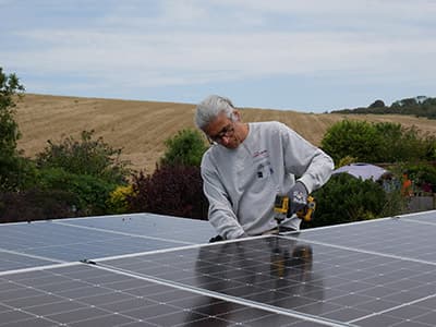 Installing solar panels